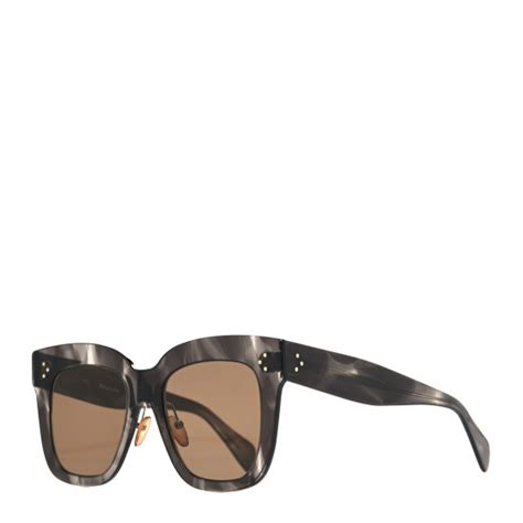 cl 41444/s celine|Celine Kim Grey Square Sunglasses CL41444S .